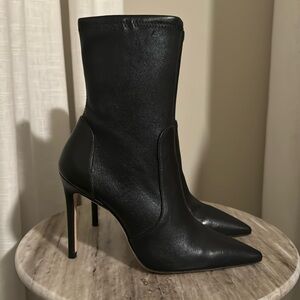 Stuart Weitzman Pull-On Black Booties Black